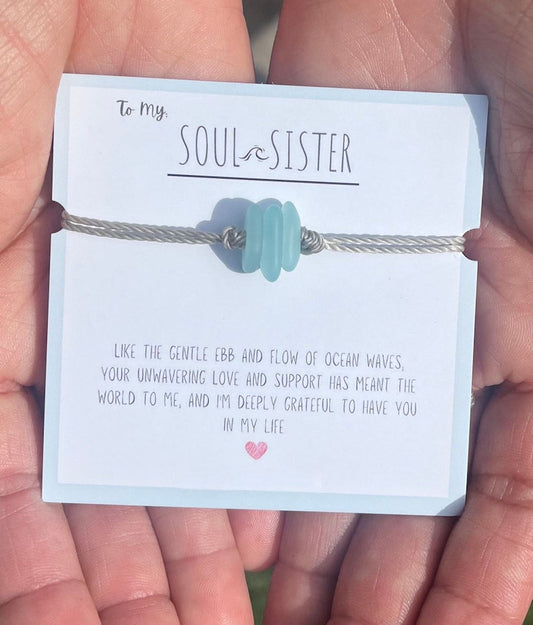 Soul Sister Sea Glass Bracelet